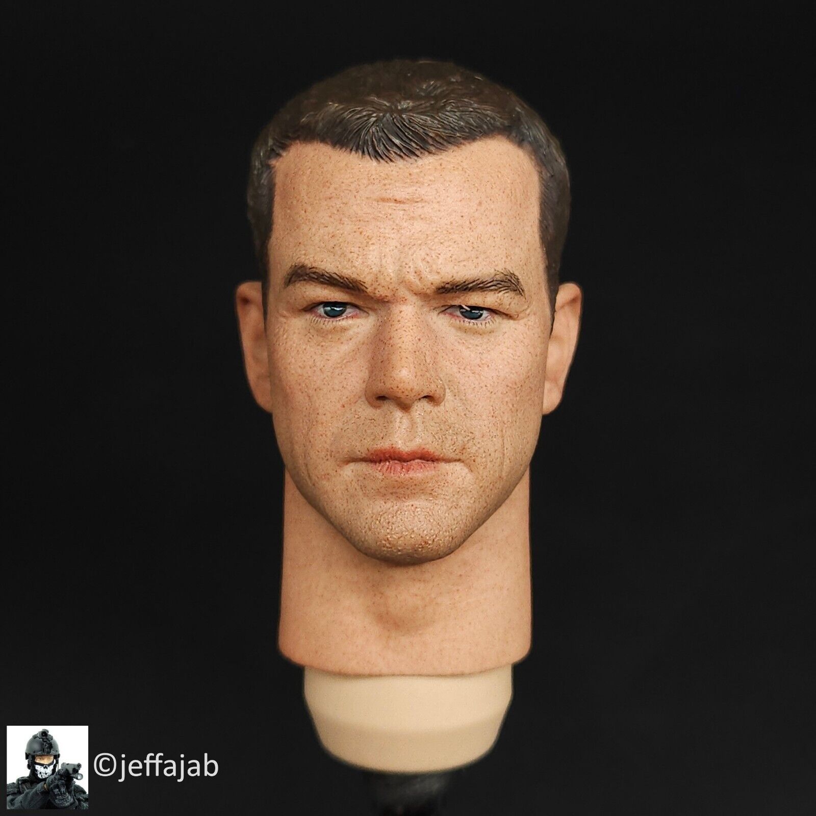 1:6 Ujindou Vietnam MACV-SOG Prairie Fire Male Head Sculpt for 12" Figures