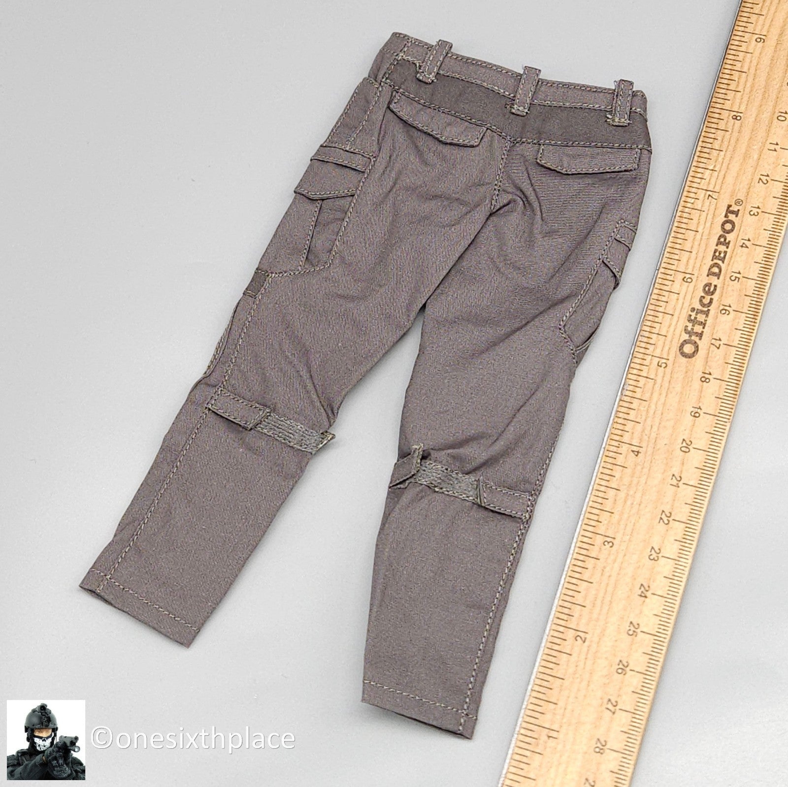 1:6 scale Easy & Simple Coalition Forces Gray Pants for 12" Figure 26065SC