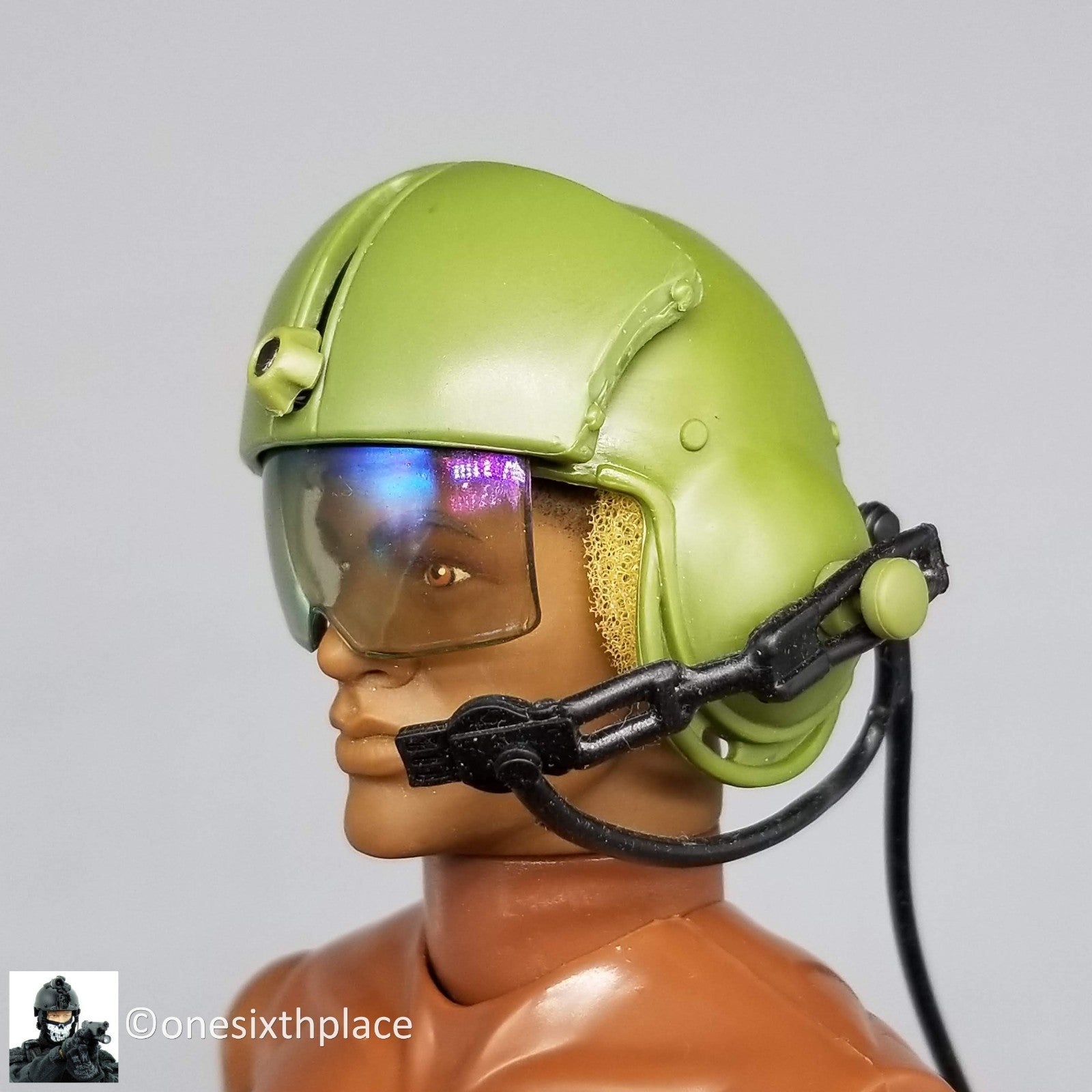 1:6 scale Hasbro US Army Female Helicopter Pilot Helmet 12" Figures