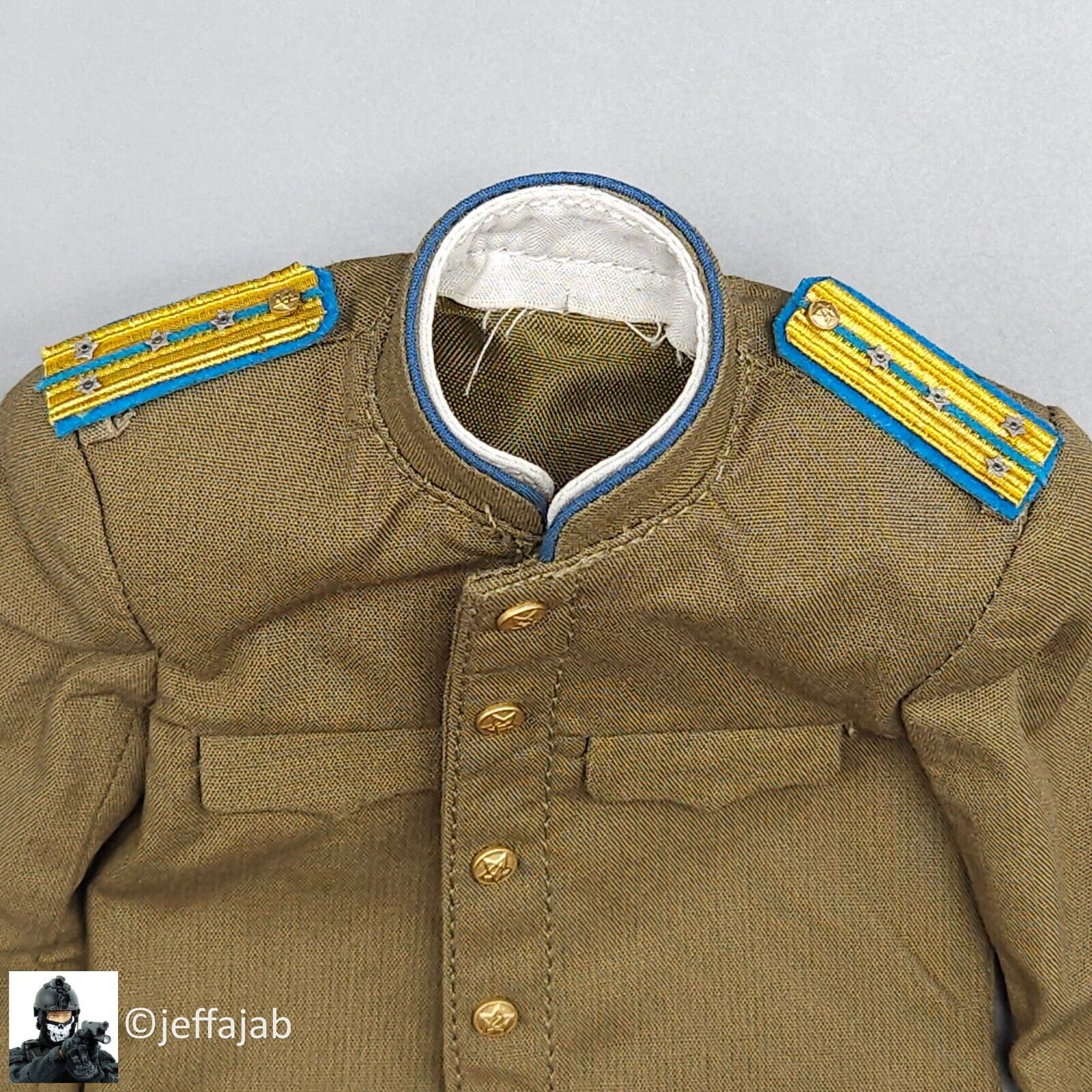 1:6 scale Alert Line WWII Soviet NKVD Officer Tunic Captain Rank for 12" Figures