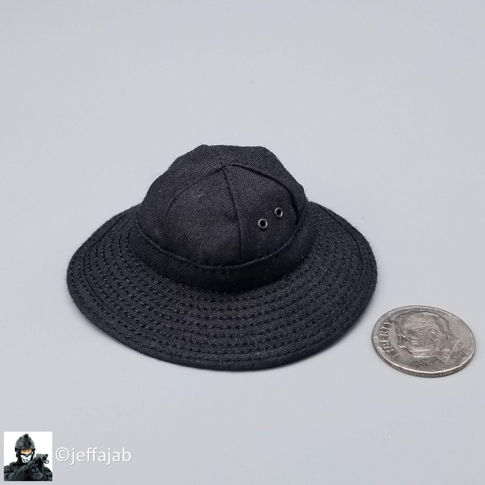 1:6 Ujindou Female Viet Cong Guerilla Black Jungle Hat 12" TBleague Vietnam NVA