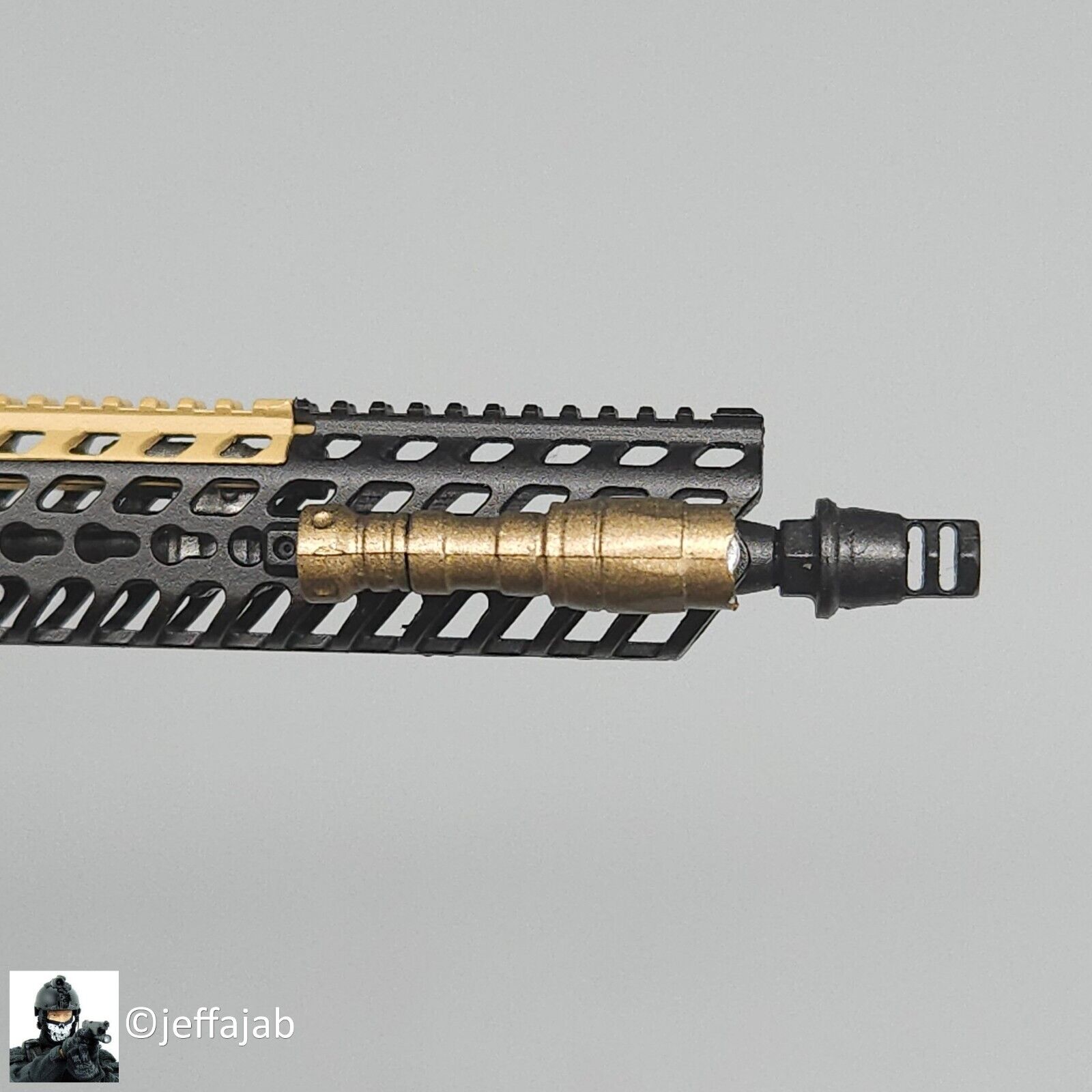 1:6 scale Easy & Simple MCX Carbine Tactical Light w/ Mount for 12" Figures