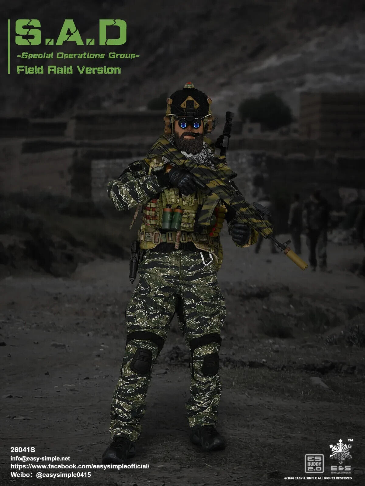 1:6 scale Easy & Simple SAD Field Raid Afghanistan Pakol Hat for 12" Figures