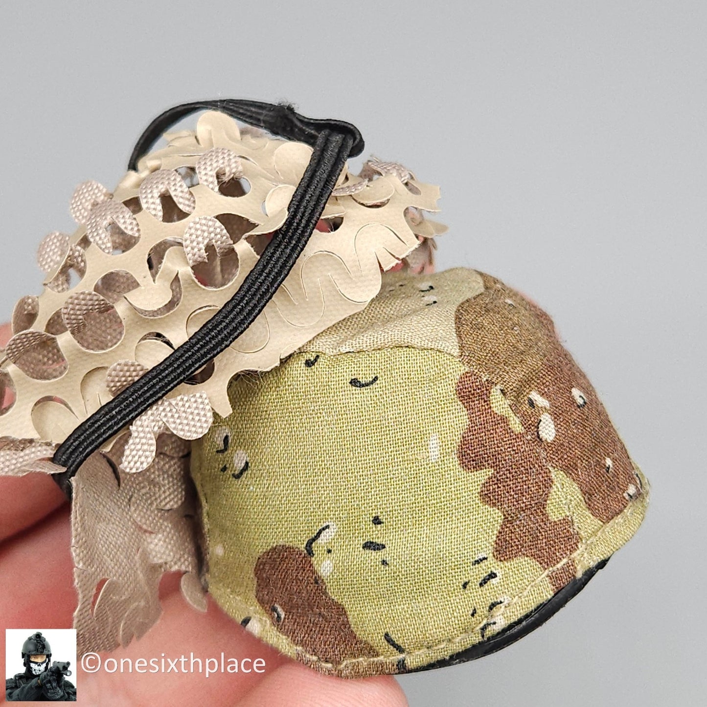 1:6 scale Dragon USMC Curtis Desert Camo Helmet w/ NVG for 12" Figures