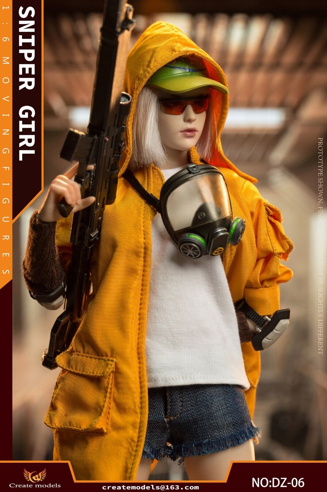 1:6 scale Create Models Sniper Girl Lan Female Yellow Baseball Hat (Plastic)