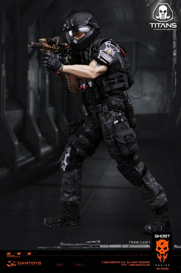 1:6 scale DamToys SF002 GHOST SERIES TITANS PMC Frank Casey 12" Figure