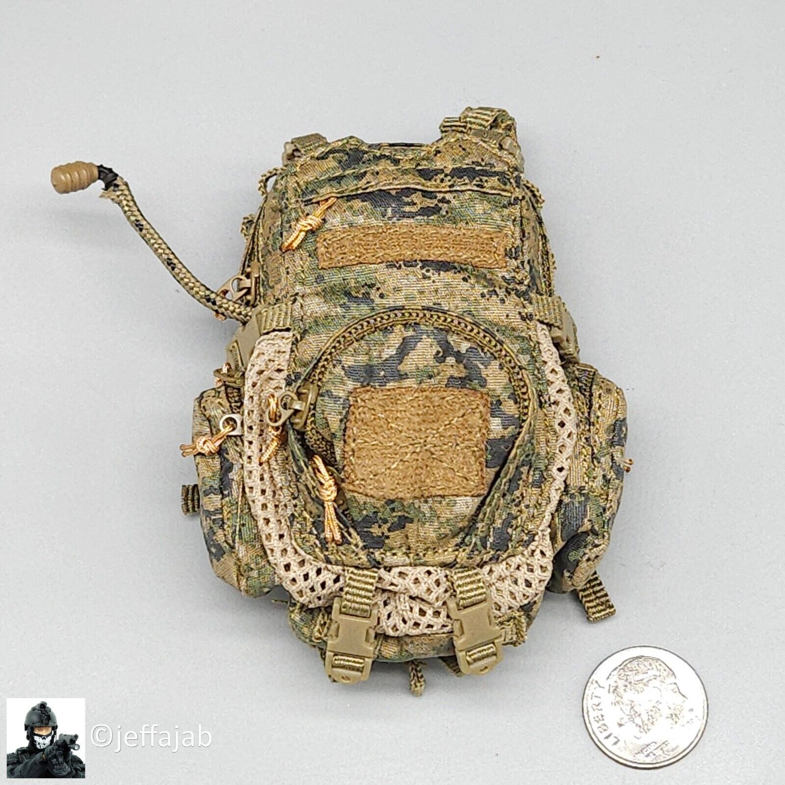 1:6 Easy Simple USMC 26th MEU Woodland MARPAT Backpack for 12" Figures