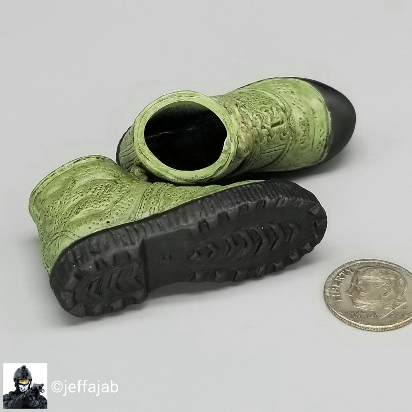 1;6 Ultimate Soldier Vietnam NVA Regular Green Boots for 12" GI Joe Dragon
