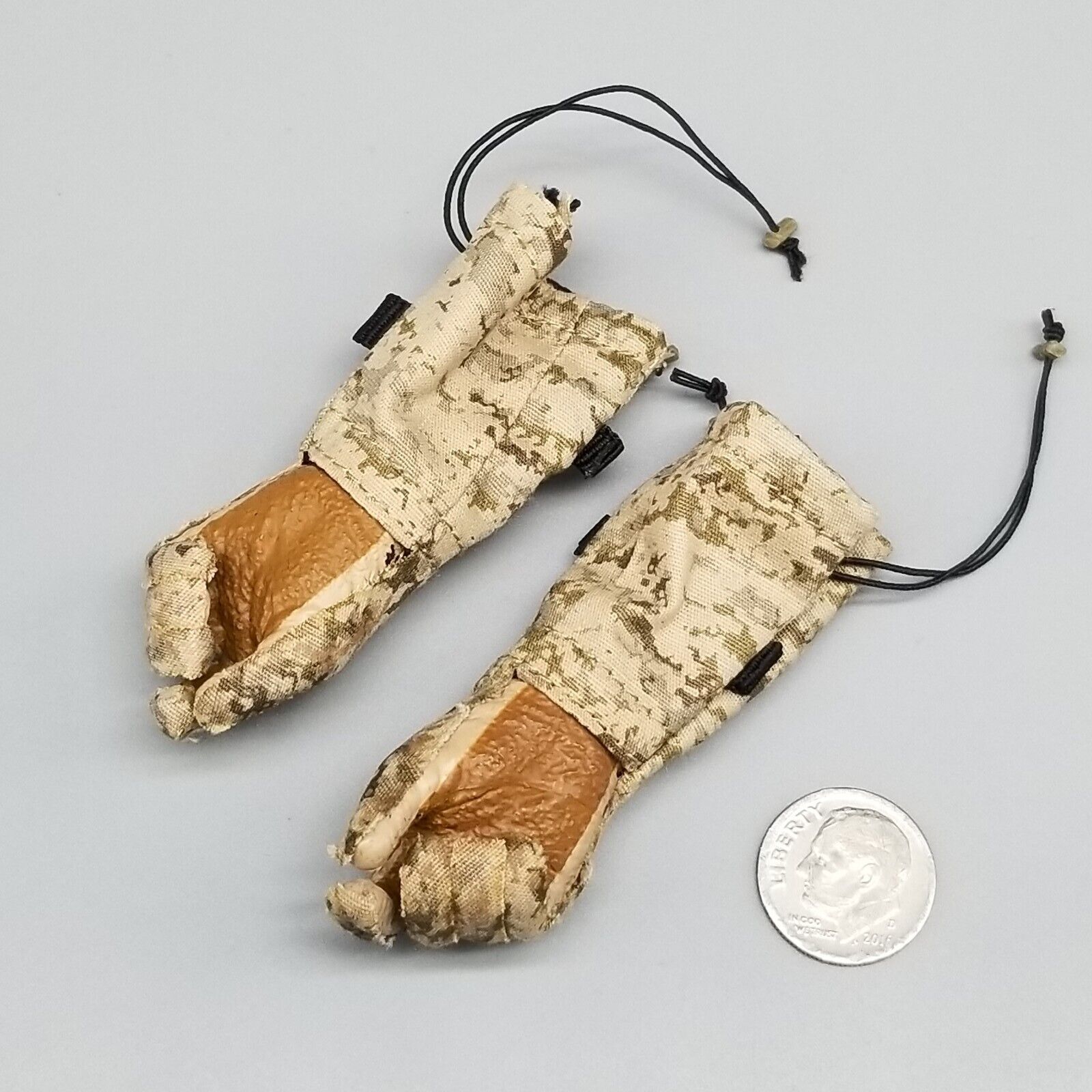 1:6 Easy Simple Recce Element Camo Winter Combat Gloved Hands for 12" Figures