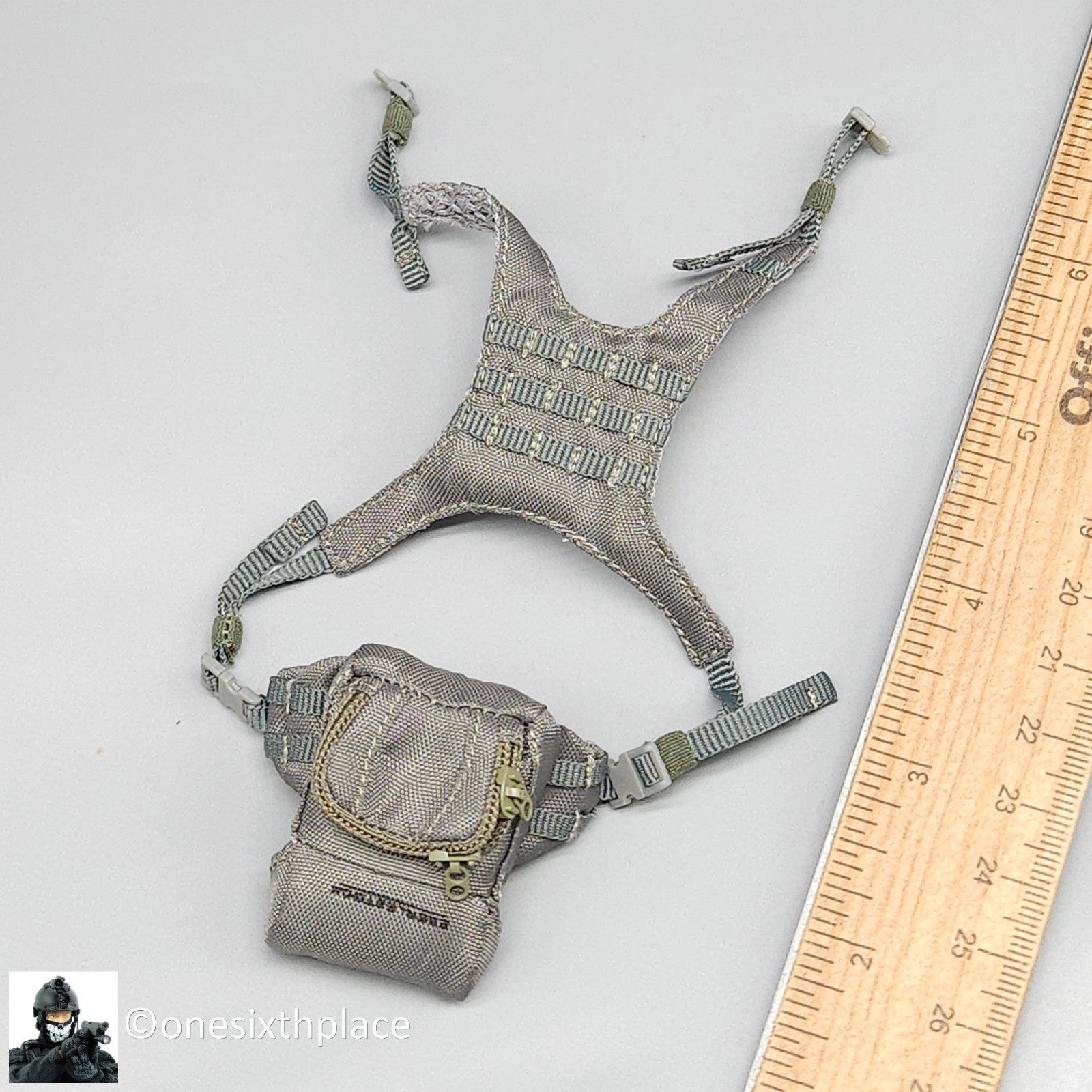 1:6 Easy & Simple Coalition Force Multicam Gray Chest Rig for 12" Figure 26065SC