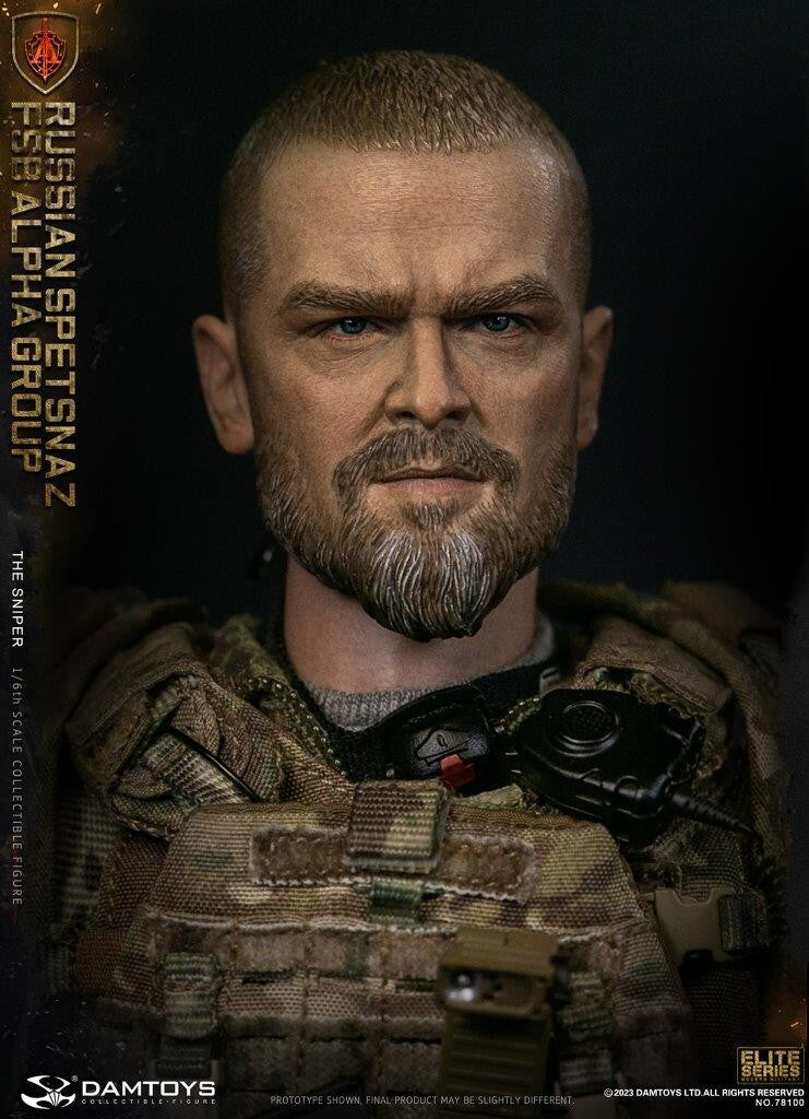1:6 scale DamToys Russian Spetsnaz FSB ALPHA Group Sniper 12" Figure 78100