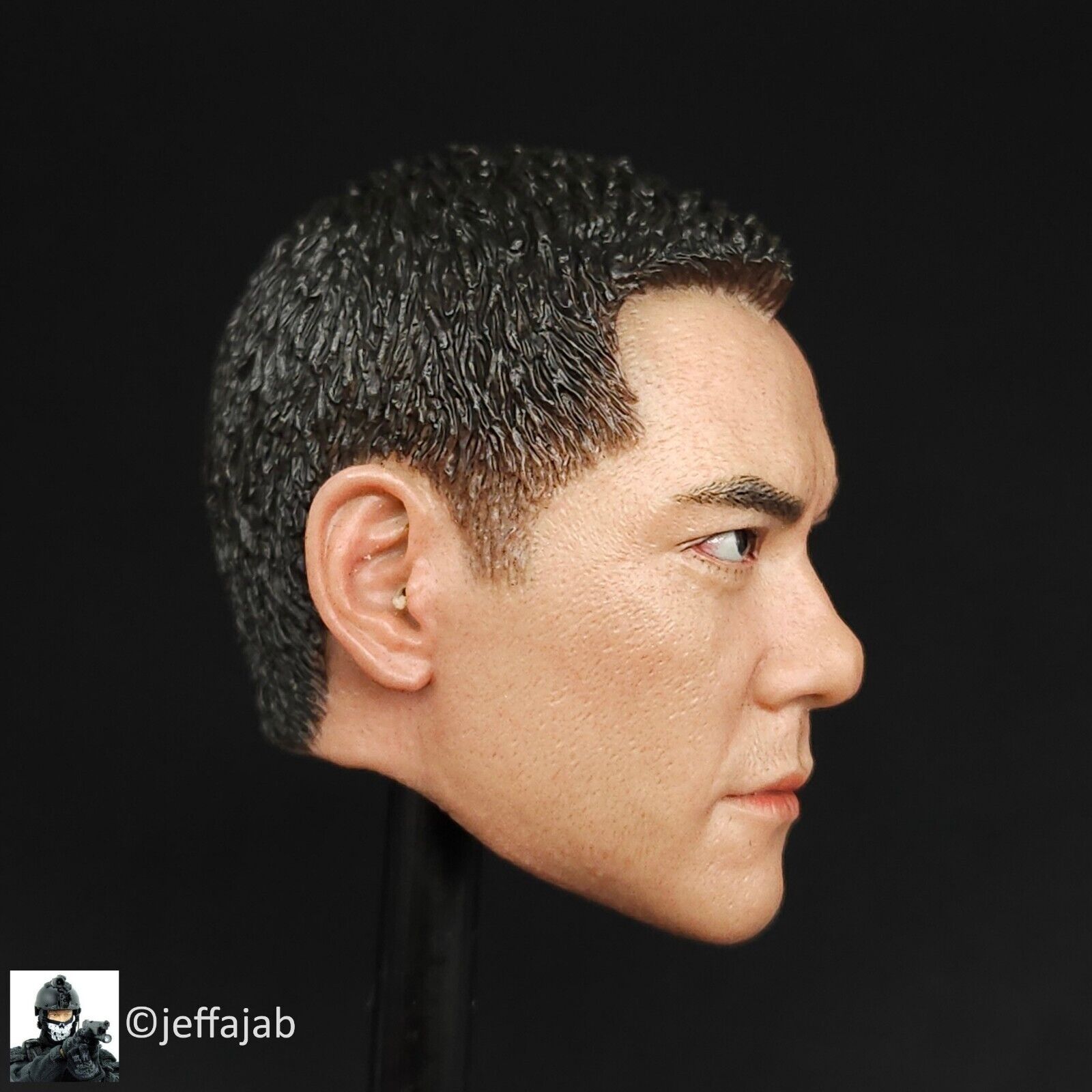 1:6 Soldier Story Navy HK Police CTRU Medic Male Head Sculpt 12" Figures