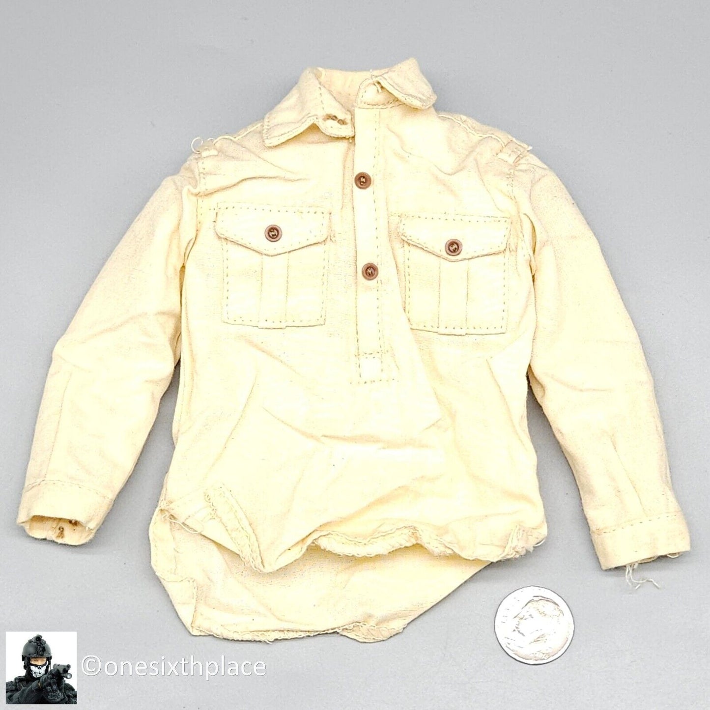 1:6 Dragon WWII German Africa Corps DAK Shirt for 12" Figures