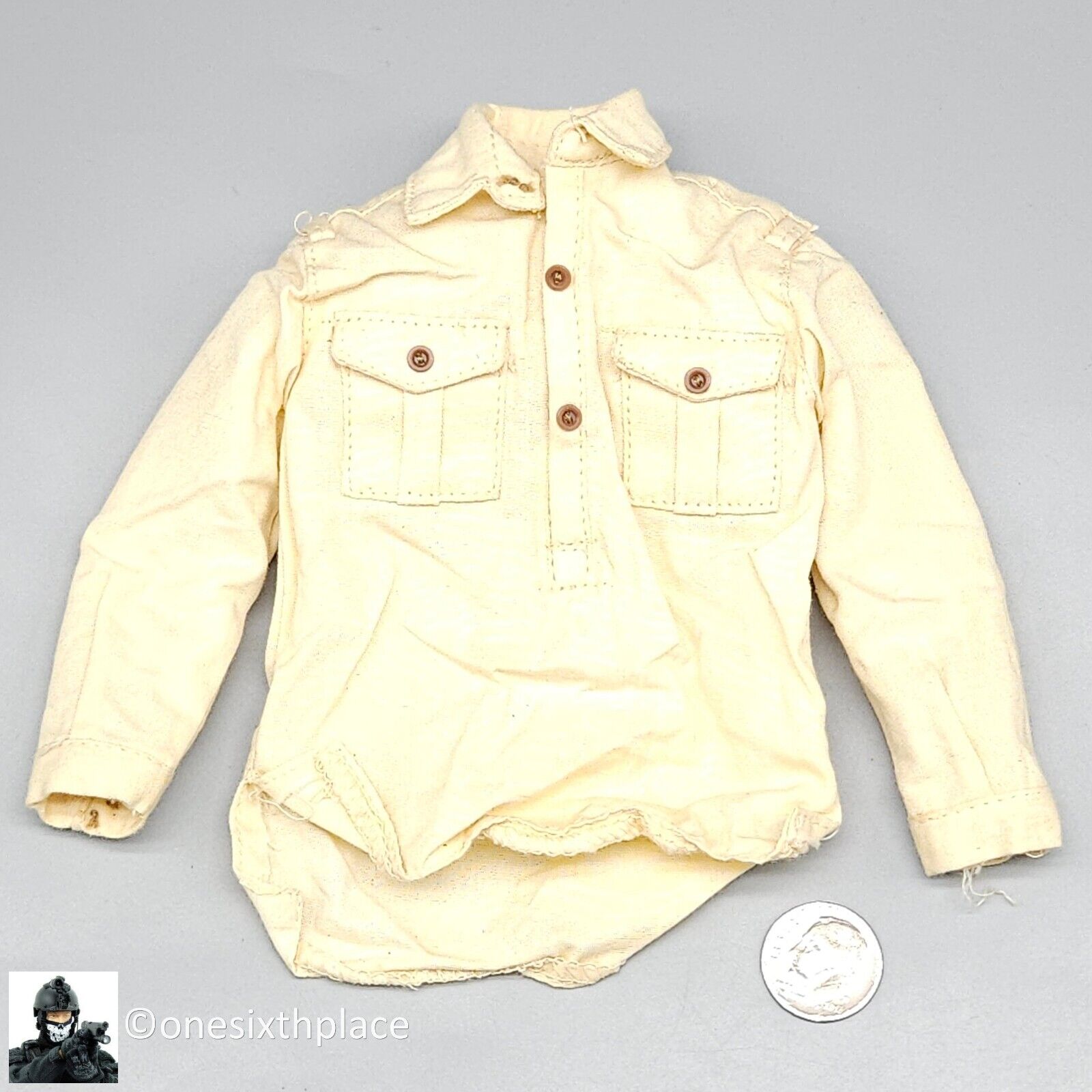 1:6 Dragon WWII German Africa Corps DAK Shirt for 12" Figures