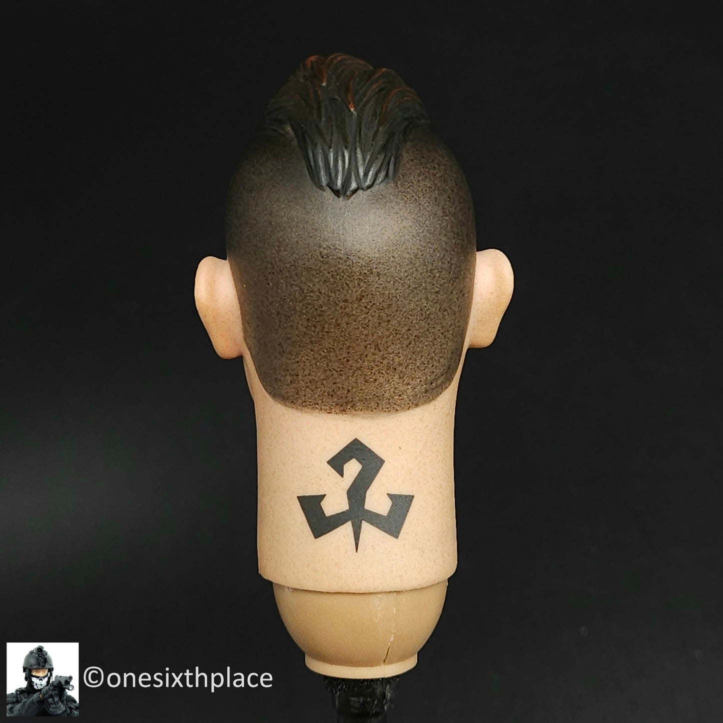 1:6 scale DamToys Gangster's Kingdom Peak Chen Male Head Sculpt for 12" Figures