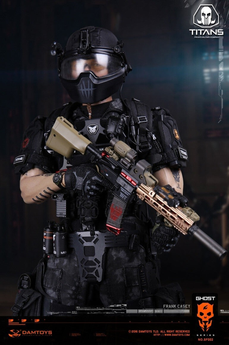 1:6 scale DamToys SF002 GHOST SERIES TITANS PMC Frank Casey 12" Figure