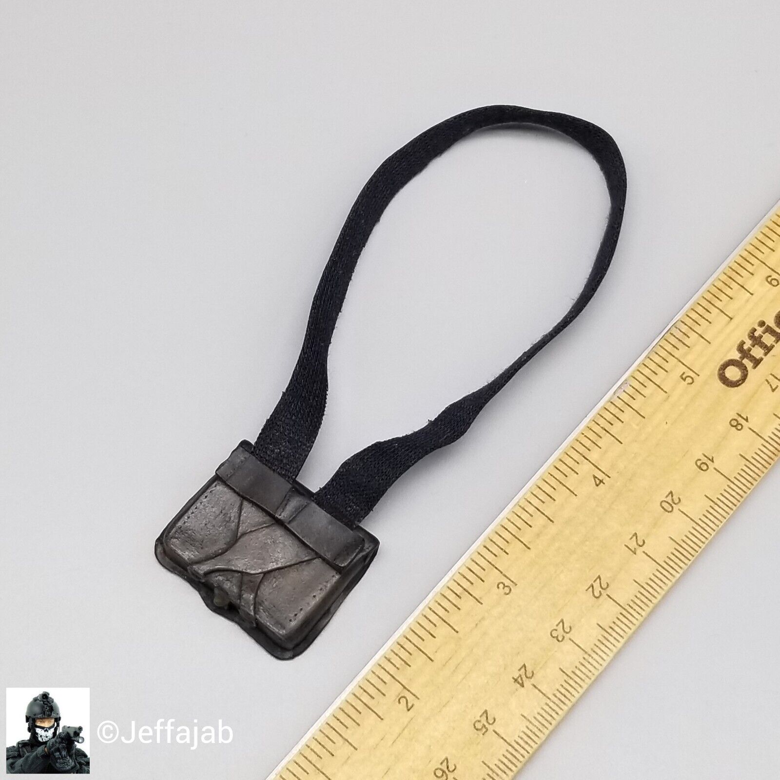 1:6 Sideshow Civil War Confederate Cartridge Box w/ Sling (Pleather) 12" GI Joe