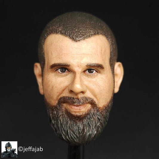 1:6 Flagset 75th Ranger Bearded Male Head Sculpt for 12" Figures