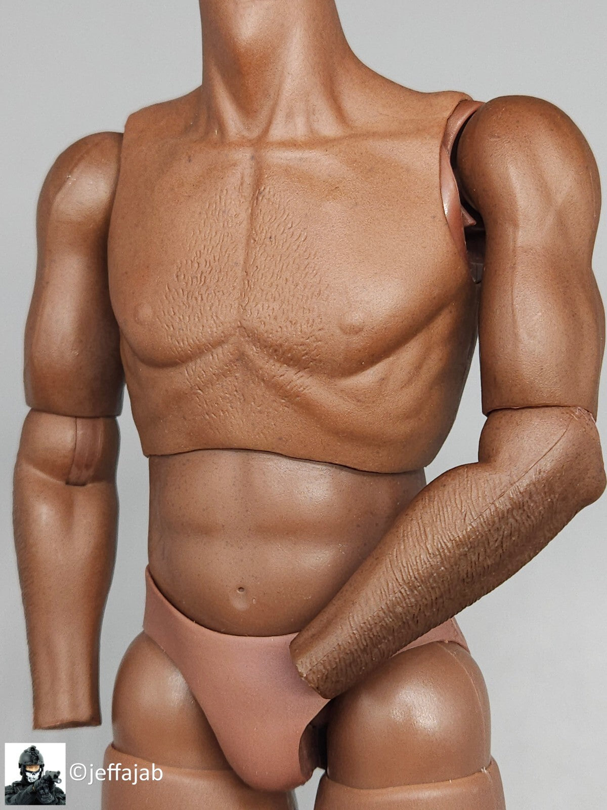 1:6 Soldier Story NYPD ESU K-9 Div S2.5 Black Male Body w/ Feet for 12" Figures