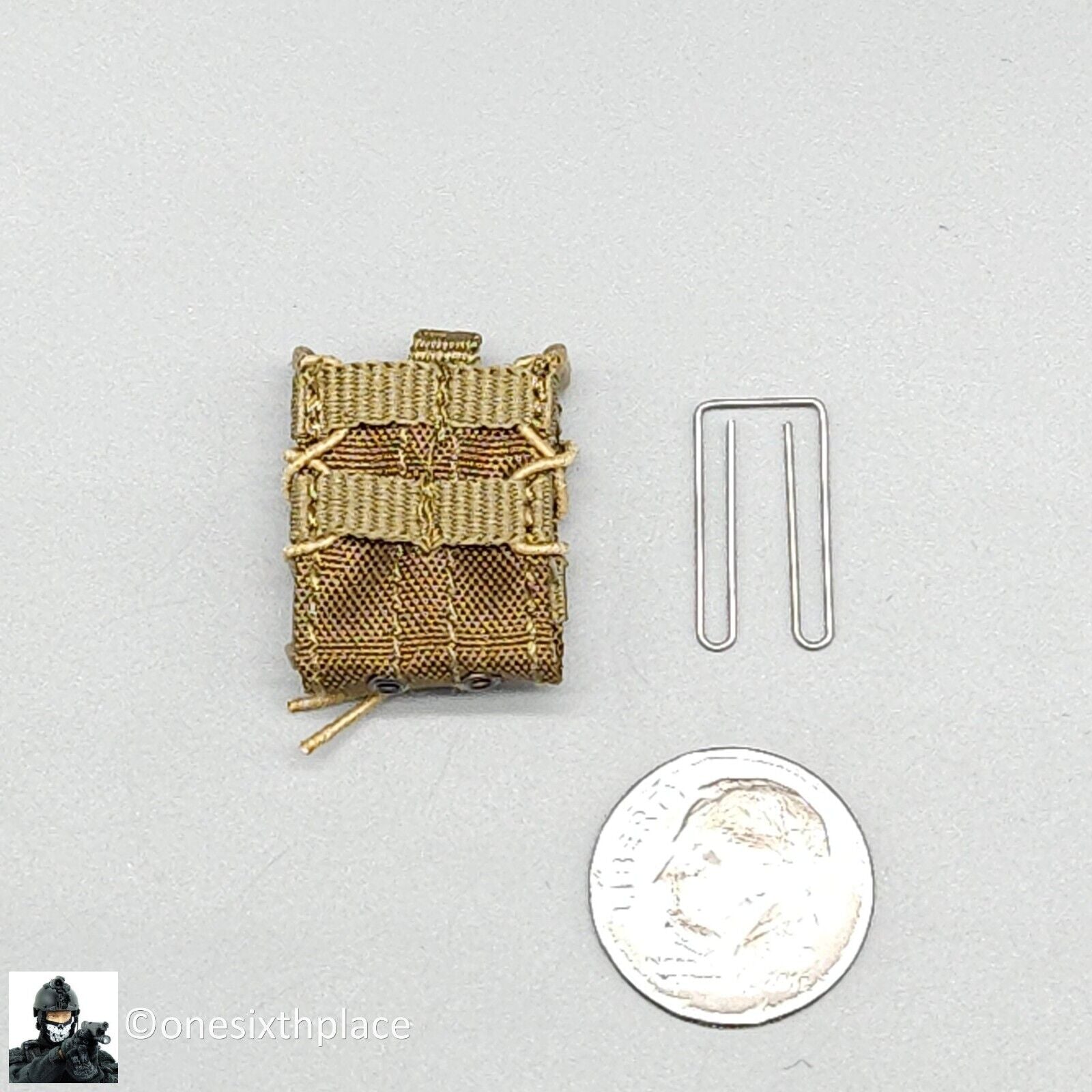 1:6 Easy & Simple PMC Weapon Set C Tan 7.62 Ammo Mag Taco Pouch (x1) 12" Figures