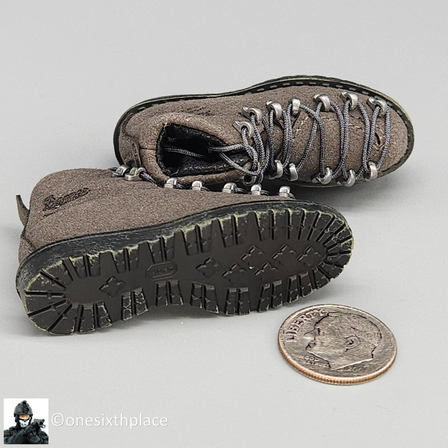 1:6 scale Easy & Simple Coalition Forces SAS Special Gray Boots for 12" Figures