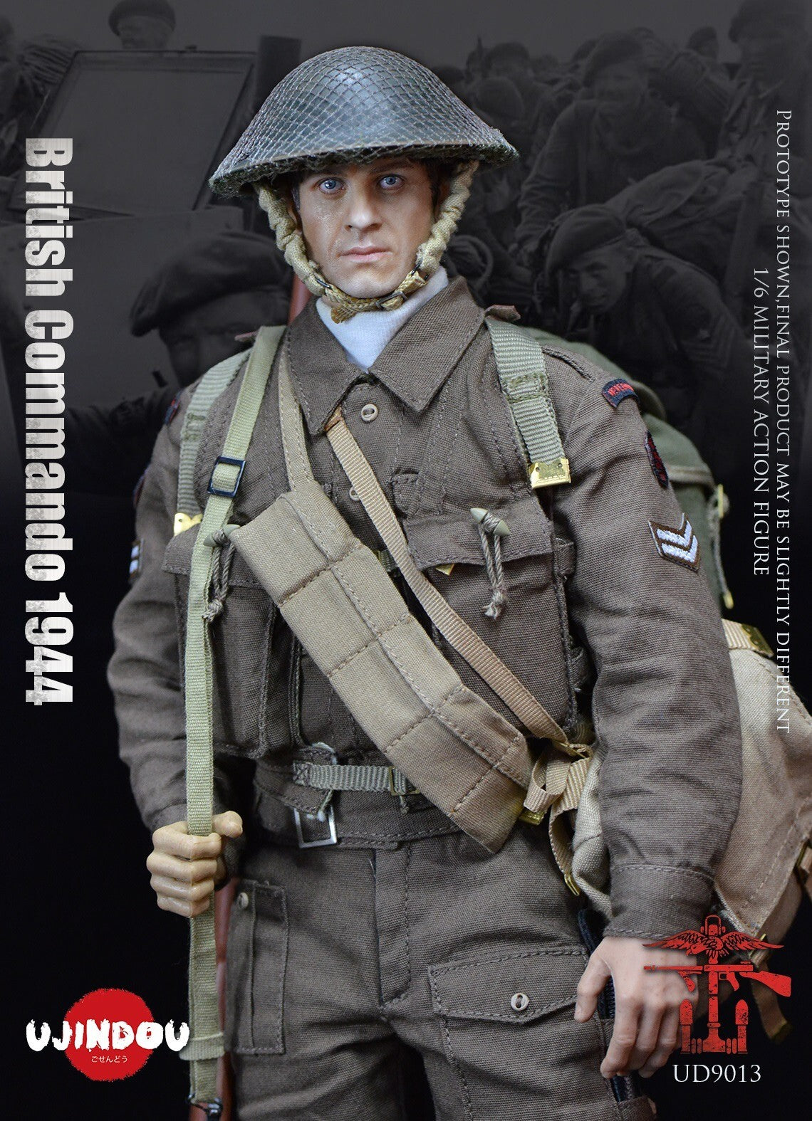 1:6 Ujindou WWII British Commando 1944 12" Action Figure DiD Dragon GI Joe