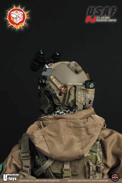 1:6 Soldier Story Multicam Helmet Battery Pouch 12" GI Joe DamToys Dragon