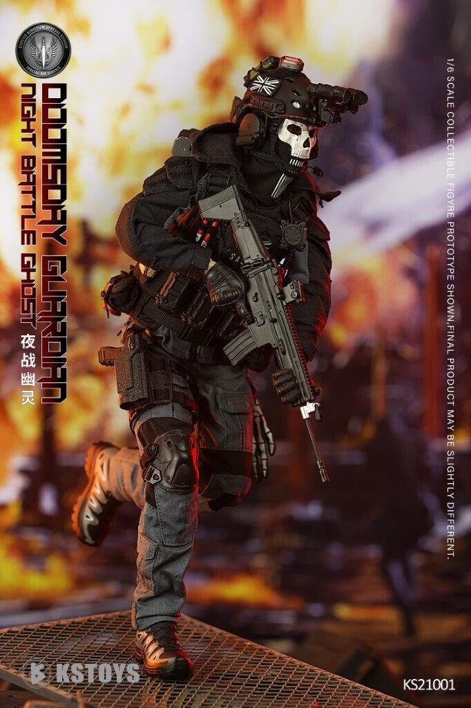 1:6 KSToys Doomsday Guardian Black Dump Pouch for 12" Figures