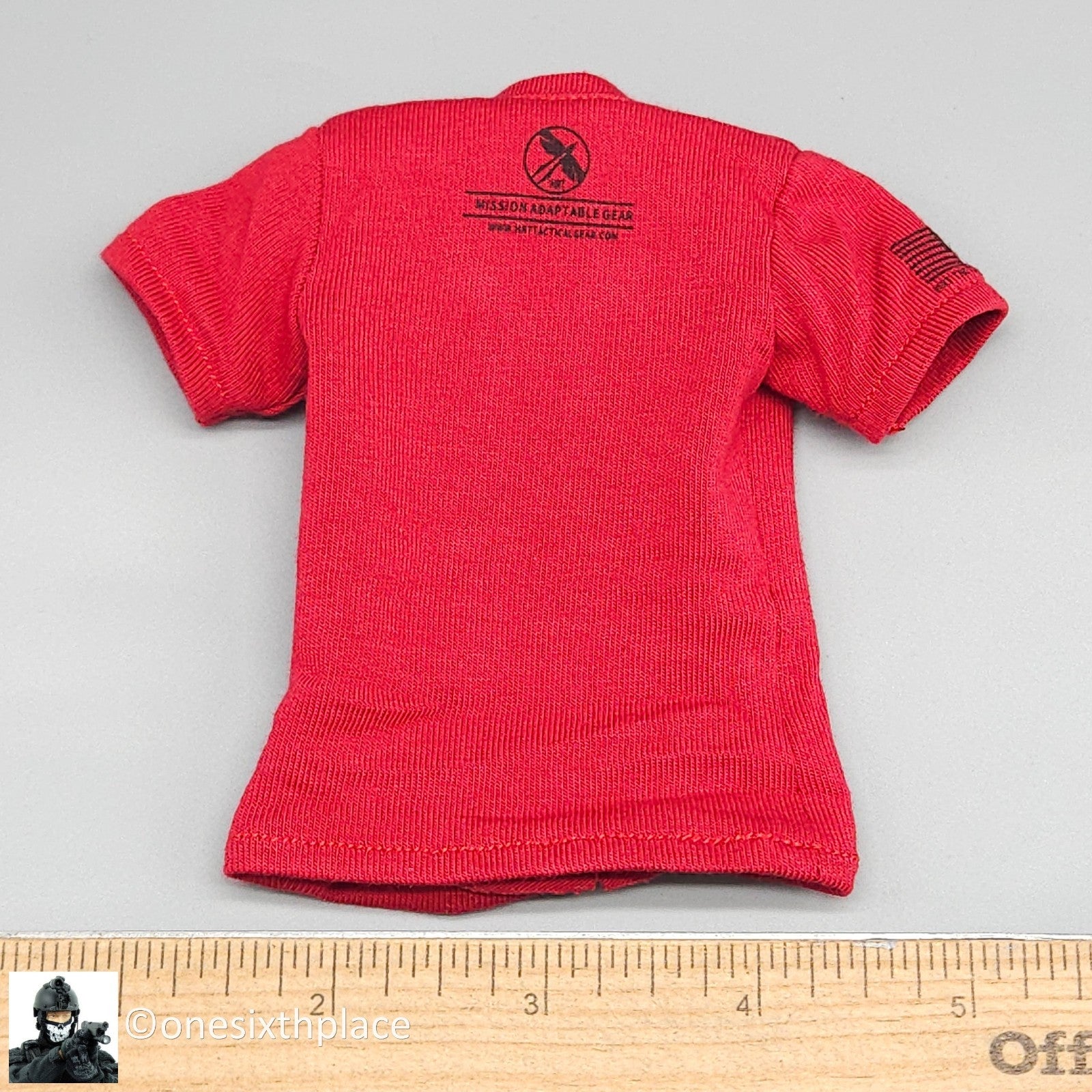 1:6 Easy & Simple HRT Minuteman ShotShow 2025 Mens Red T-Shirt for 12" Figure