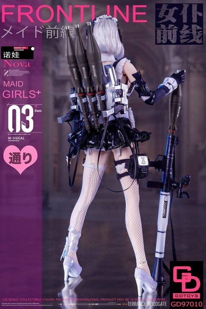 1:6 scale GD TOYS Frontline Maid Girls 3 Nova 12" Female Figure GD-97010