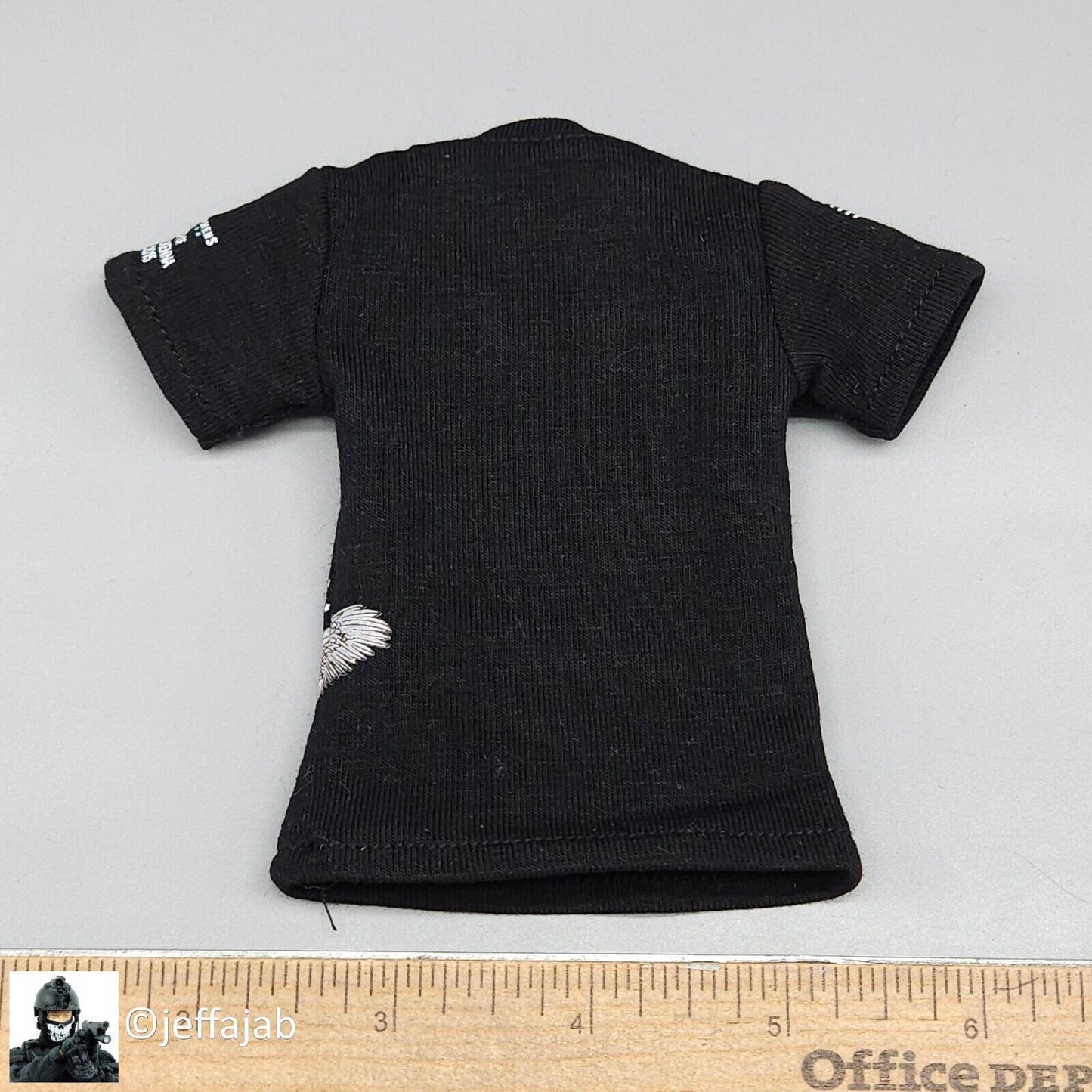 1:6 Easy & Simple Delta Force Chronology 2016 Mens Black T-Shirt for 12" Figures