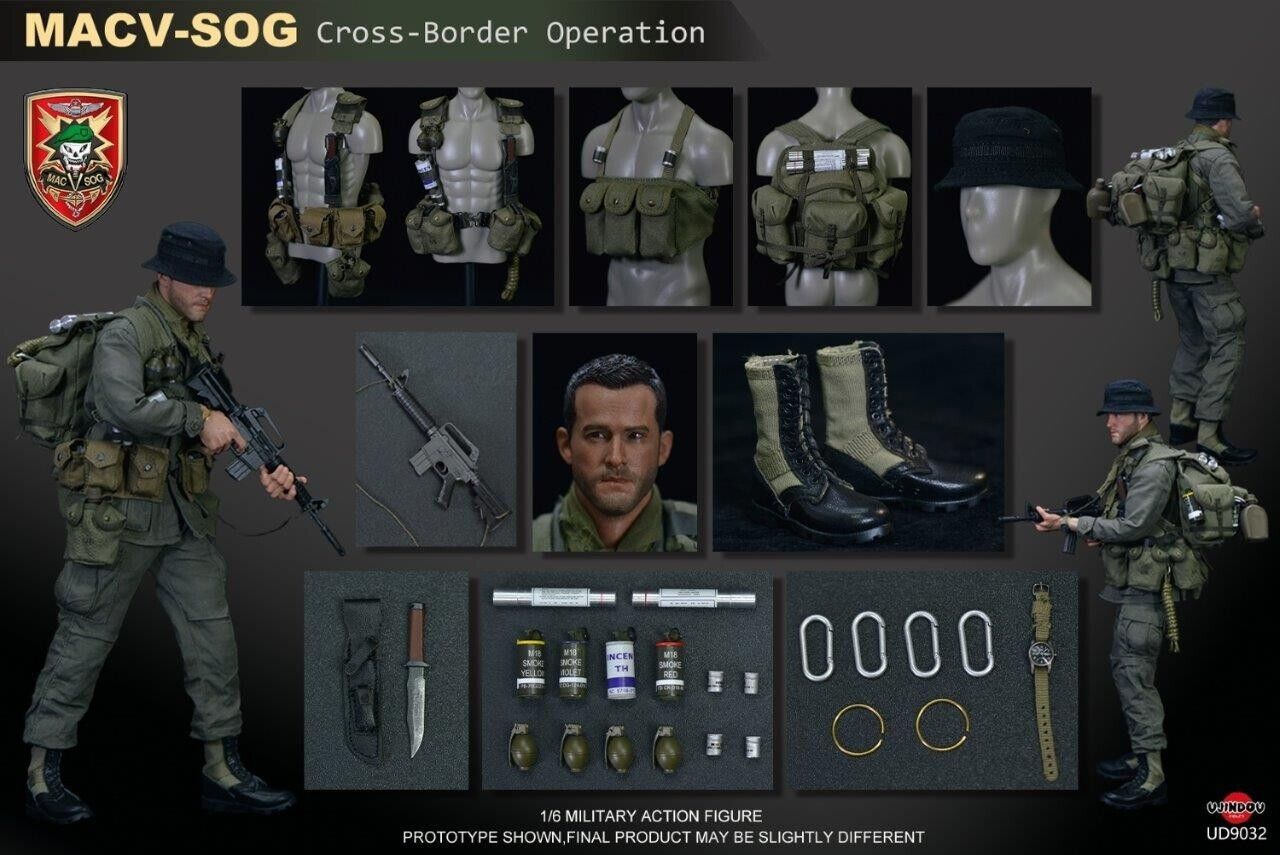 1:6 Ujindou Vietnam MACV-SOG Cross-Border Operation 12" Action Figure UD-9032