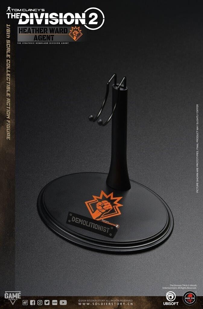 1:6 Soldier Story The Division 2 Agent Heather Ward Display Stand Base