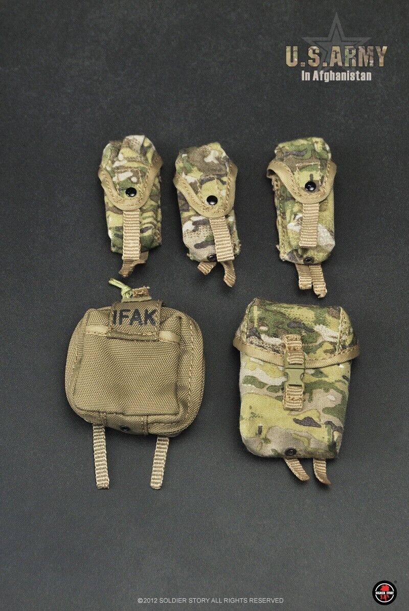 1:6 Soldier Story US Army in Afghanistan Multicam Rifle Mag Pouch for 12" Figure