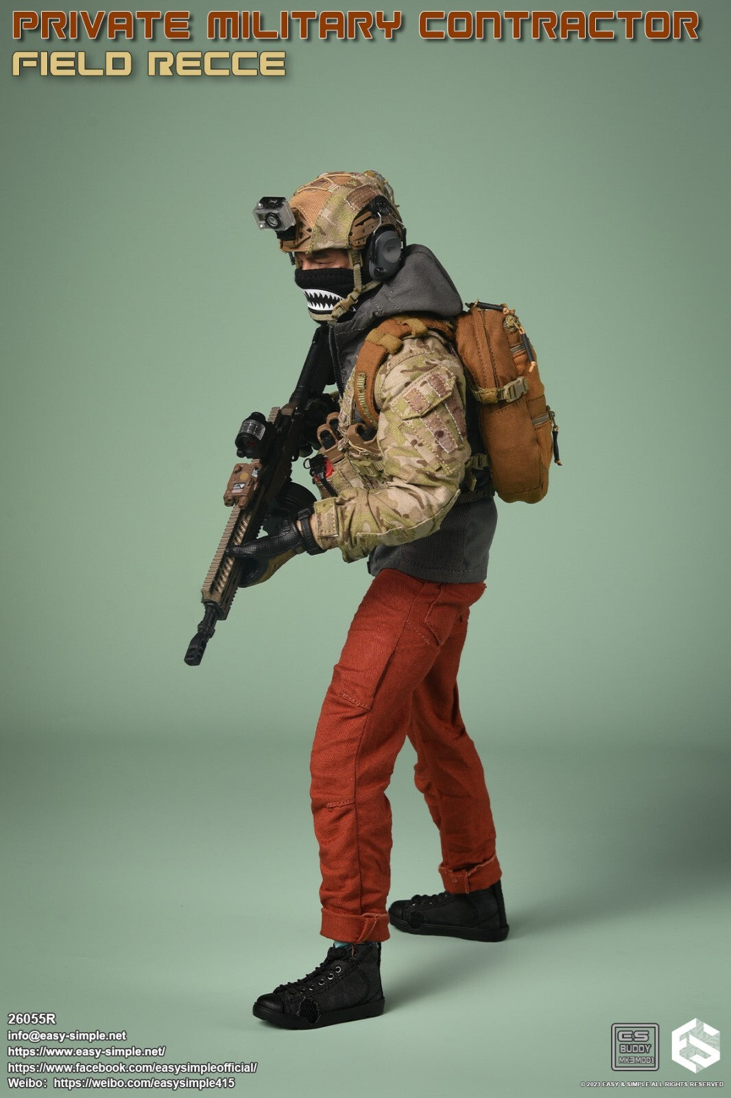 1:6 Easy & Simple PMC Field Recce Tactical Jacket for 12" Figures