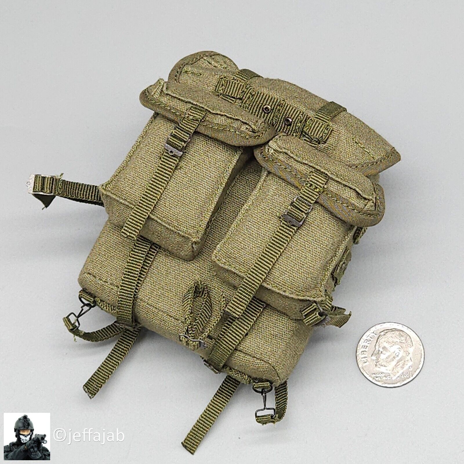 1:6 Ujindou Vietnam 173rd Airborne LRRP ARVN Rucksack Backpack for 12" Figures
