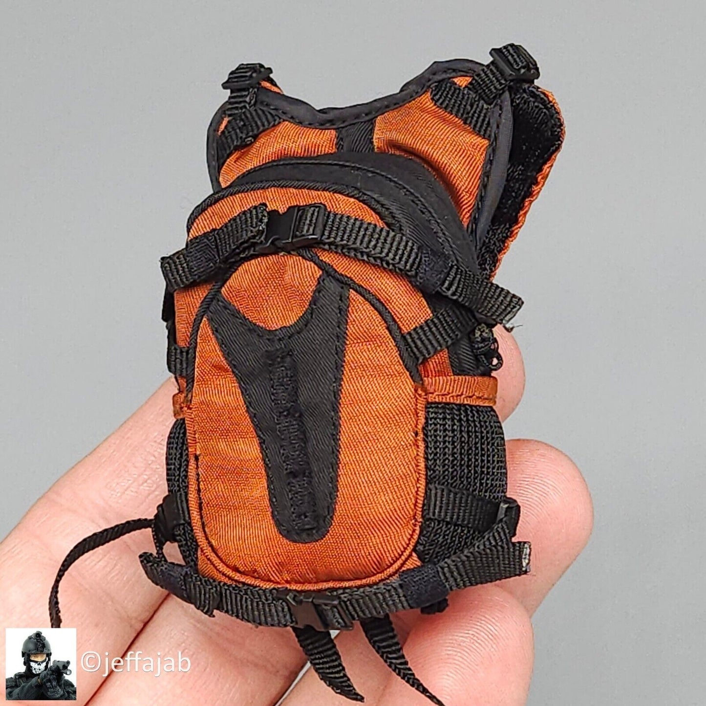 1:6 Soldier Story The Division 2 Agent Caleb Dunne Orange Backpack
