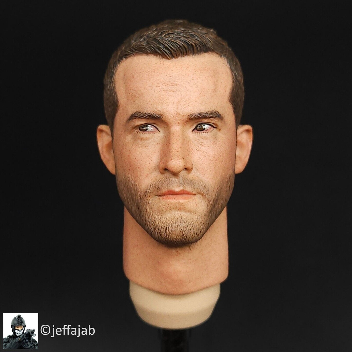 1:6 scale Ujindou Vietnam MACV-SOG Cross-Border Operation Male Head Scupt