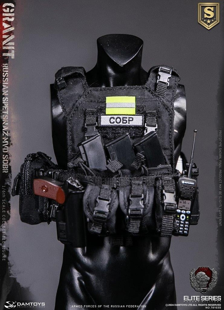 1:6 scale DamToys Russian Spetsnaz MVD SOBR GRANIT 12" Figure 78103