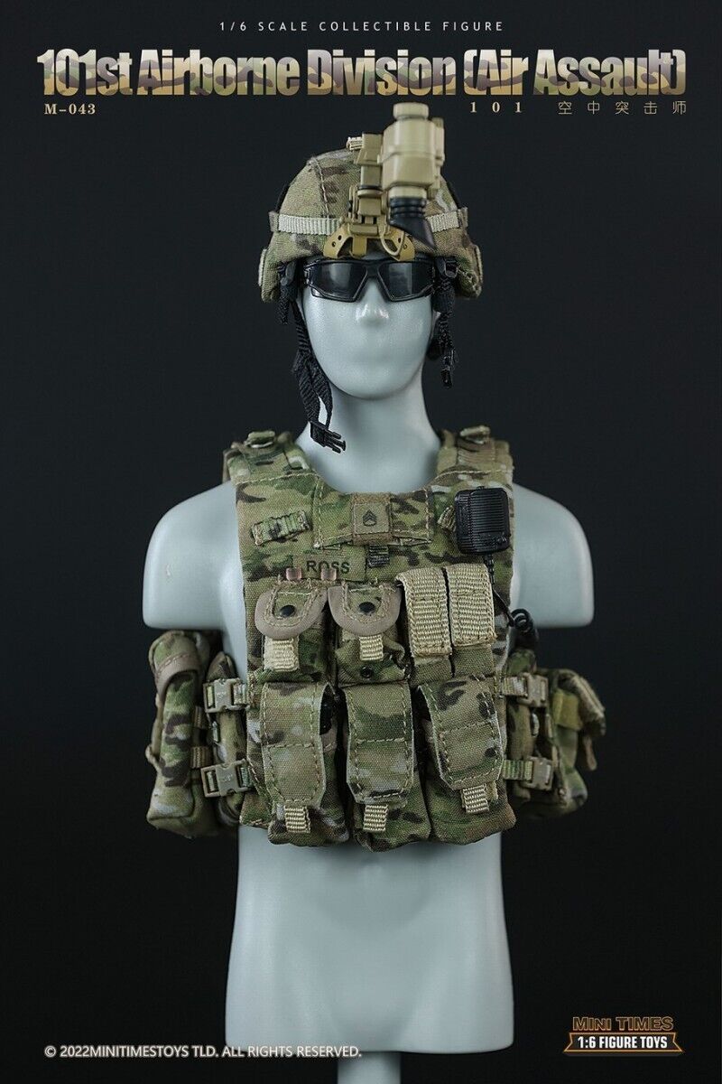1:6 Mini Times 101st Airborne Div Multicam OCP Pouches Set for 12" Figures