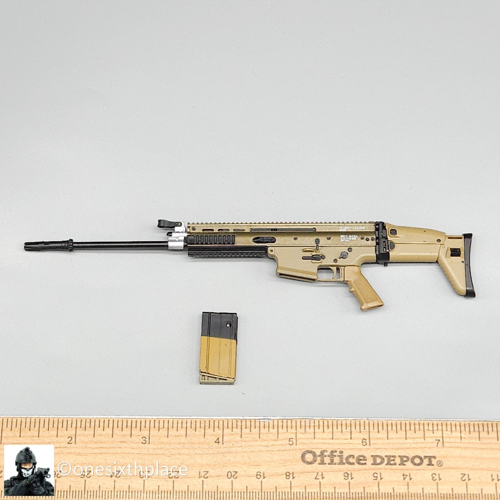 1:6 scale Mini Times FN SCAR-H MK17 7.62 Base Rifle for 12" Figures