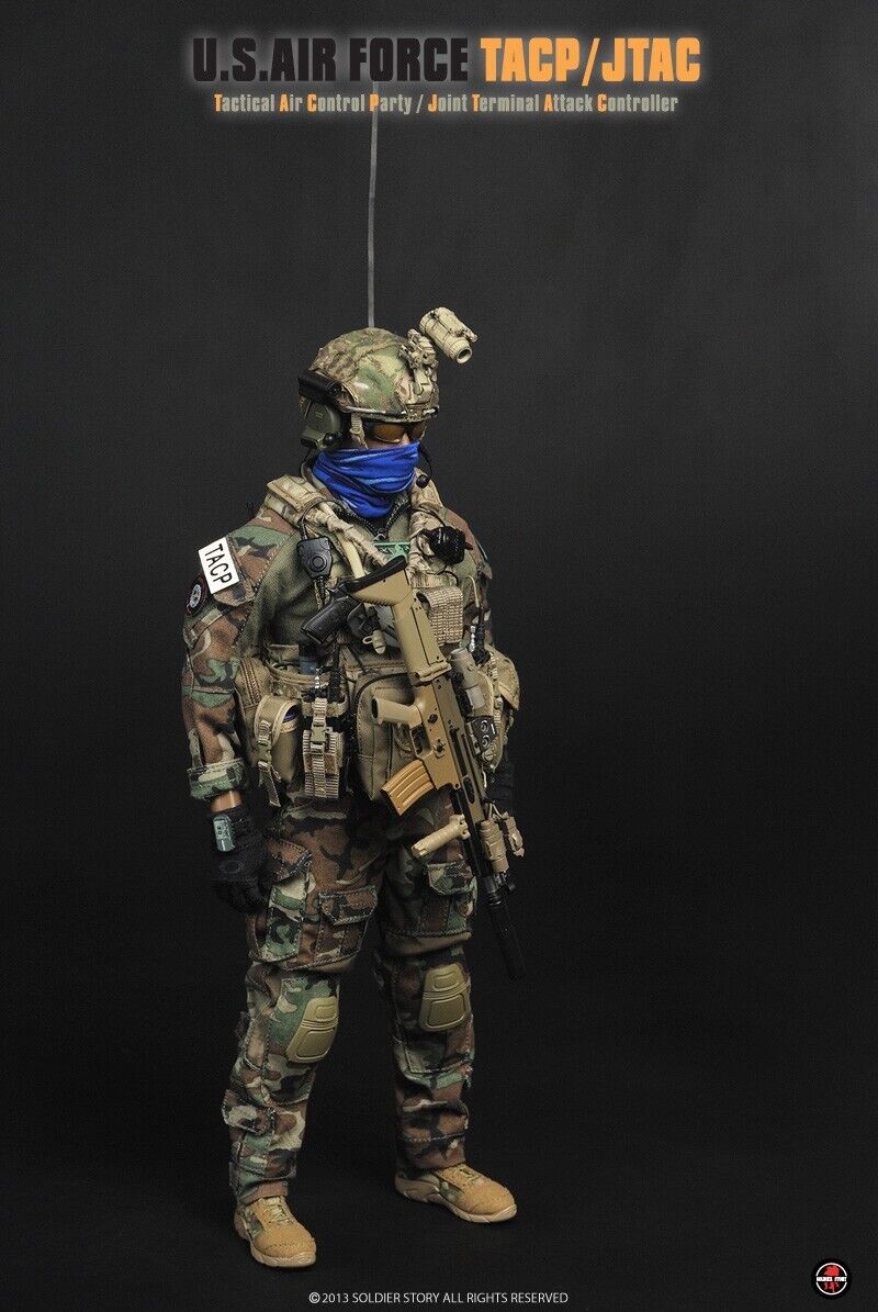 1:6 Soldier Story USAF TACP/JTAC Multicam Boots (Foot Type) for 12" Figures
