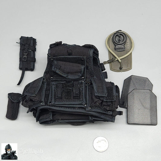 1:6 scale ACE Navy SEAL Black AWS CQB Vest for 12" Figures
