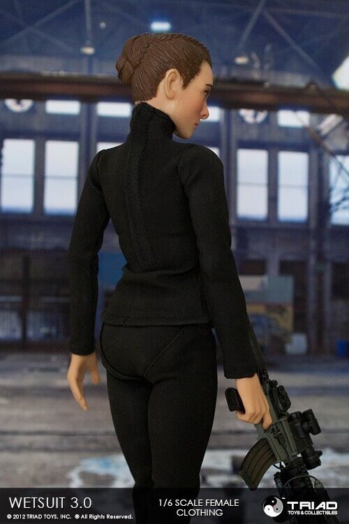 1:6 Triad Toys Female Black Wetsuit 3.0 for 12" Figures