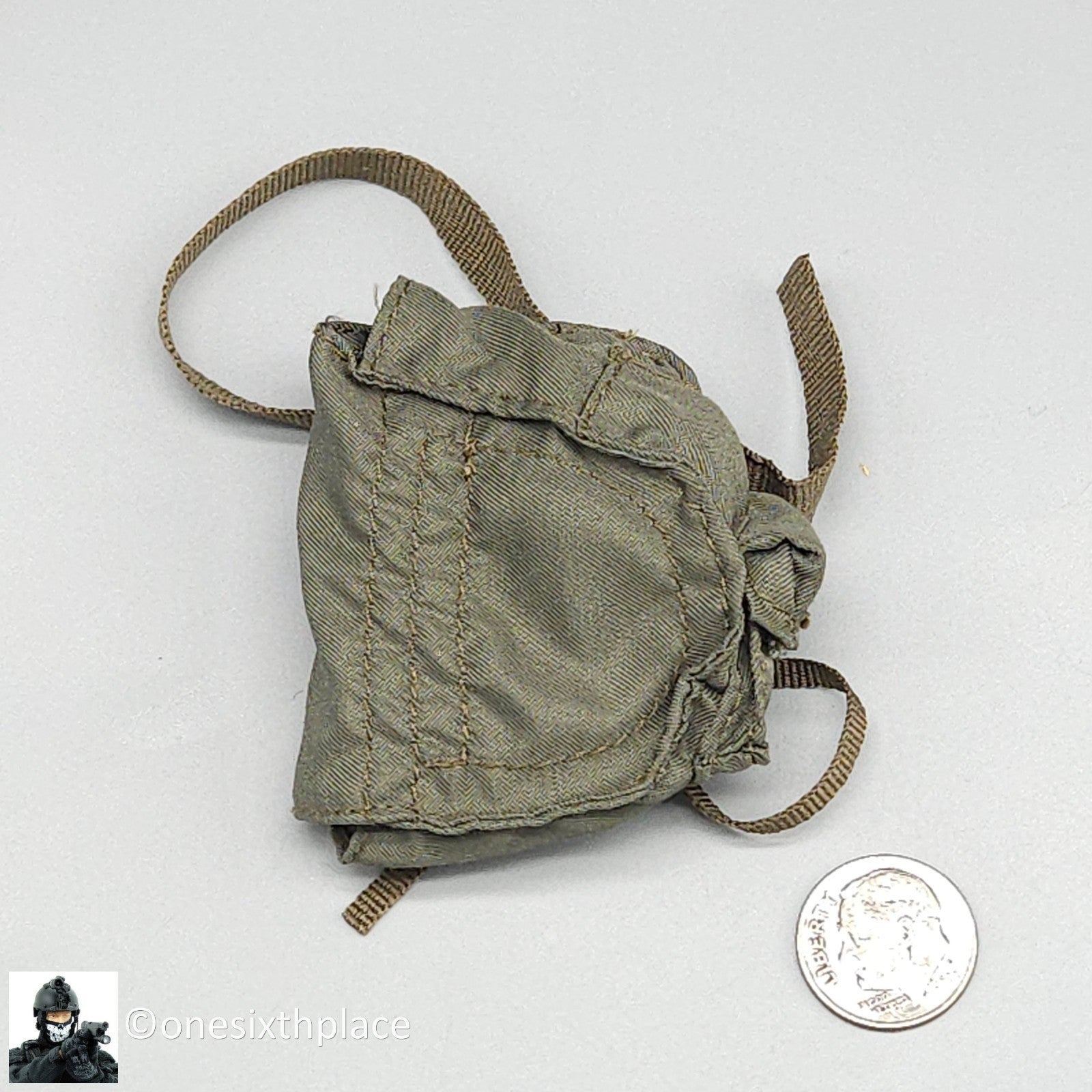 1:6 scale BBI SEAL Team 8 Shark Gas Mask Bag Pouch for 12" Figures