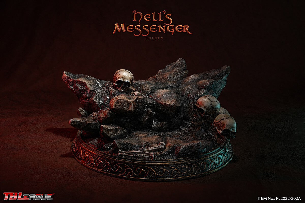 1:6 TBLeague PL2022-202A Hell’s Messenger Golden Female Skull Head 12" Figures