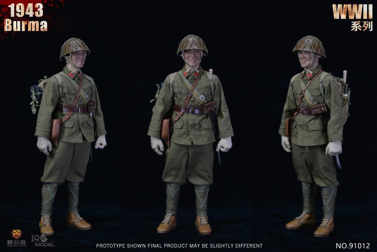 1:6 scale IQO Model WWII Japanese 1943 Burma 12" Figure 91012
