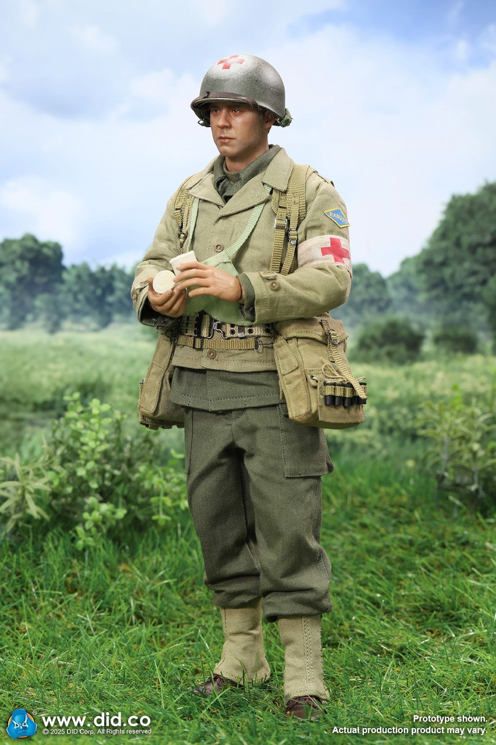 1:6 Scale DiD WWII US 2nd Ranger Battalion Medic Wade 12" Figure A80189