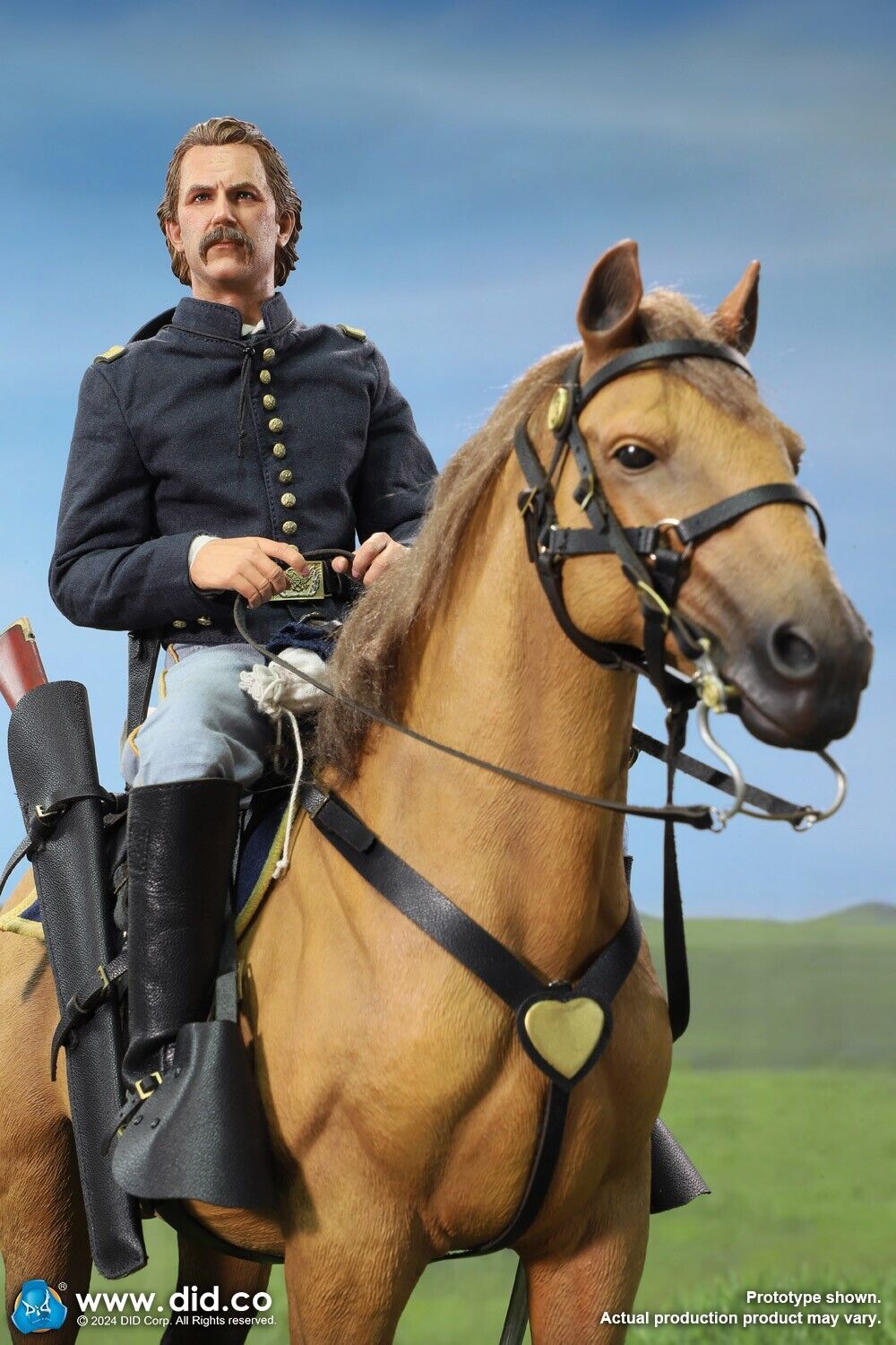 1:6 scale DiD US Civil War Brown War Horse (Standing) for 12" Figures E60076