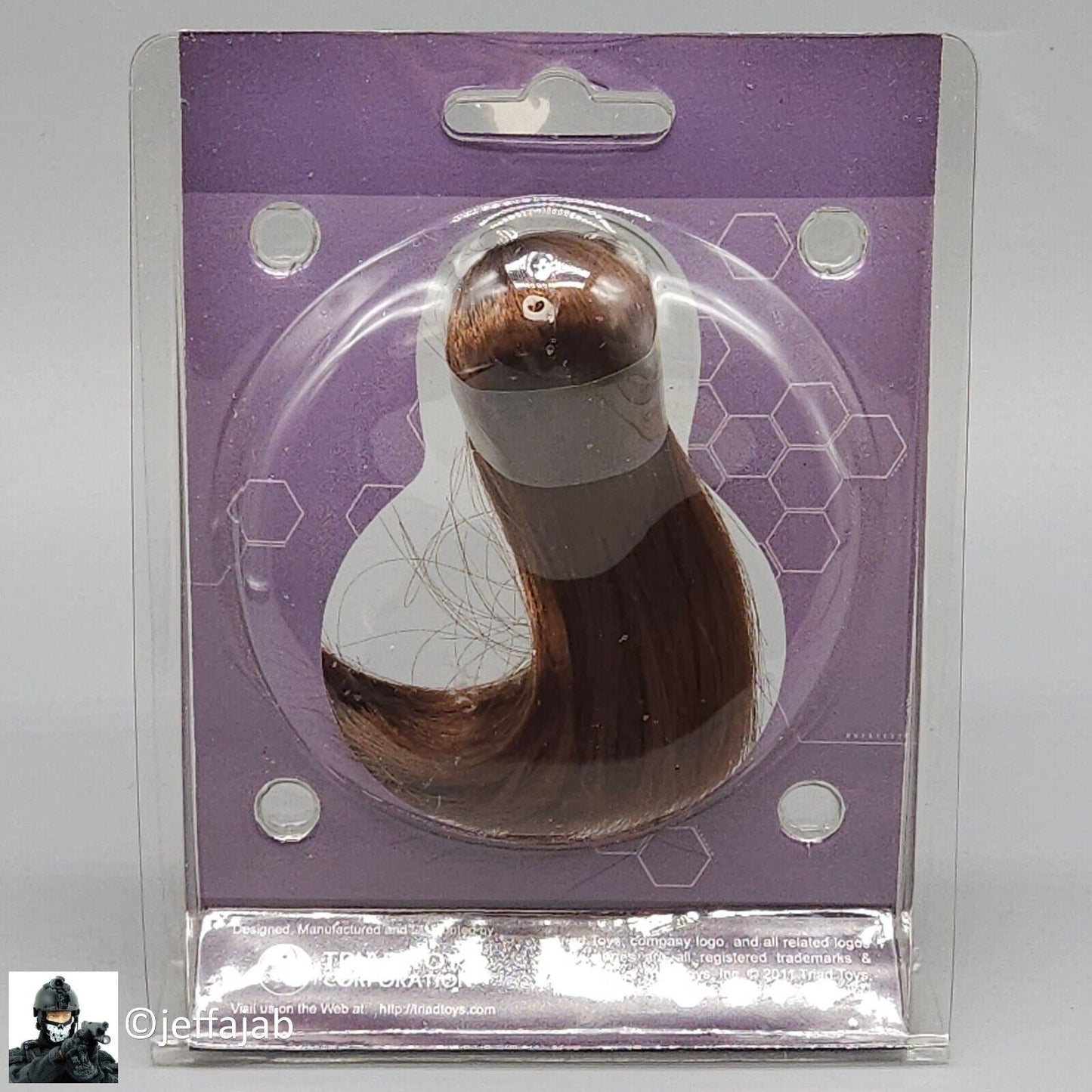 1:6 Triad Toys Female Head Sculpt Series 3 Michelle Brunette Hair for 12" Figure